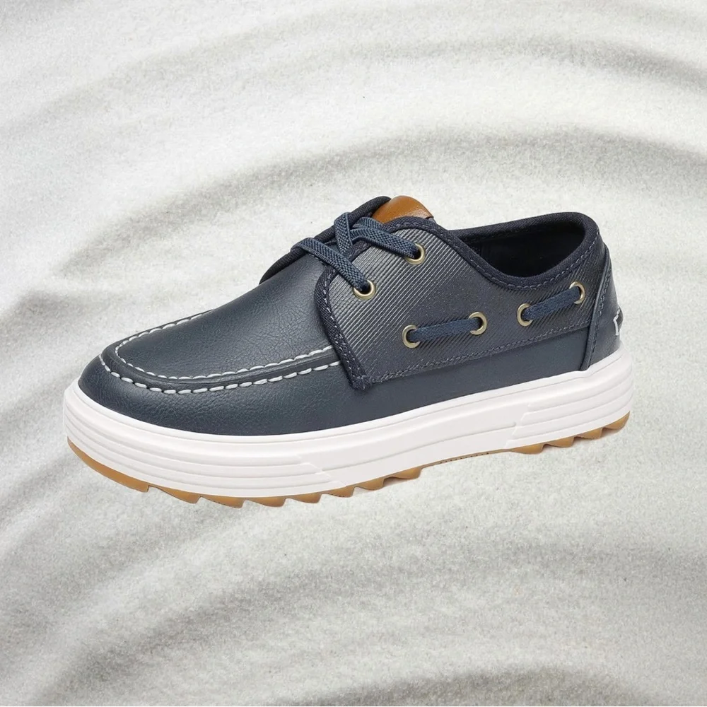 Little Boys Boat Shoes School Shoes Slip On Loafers Sperry / Navy Blue Size 13